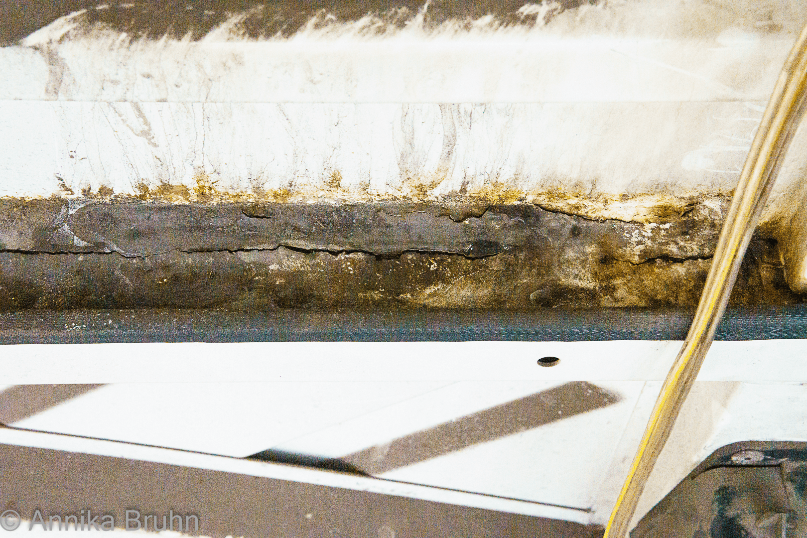 Rost im Fahrerhaus Rückseite